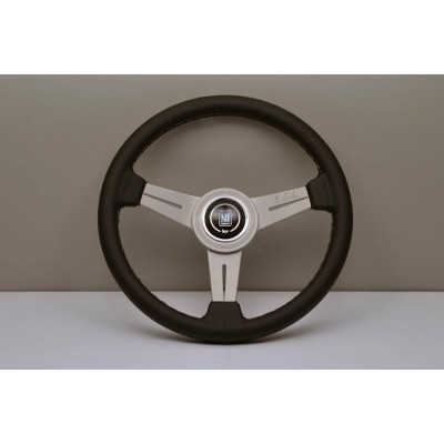 6061.34.1001 VOLANTE NARDI PELLE NERA RAZZE BIANCHE Ø 340mm