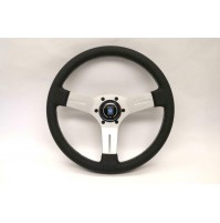 6070.33.1091 VOLANTE NARDI RAZZE ANODIZZATE PELLE TRAFORATA NERA Ø 330mm