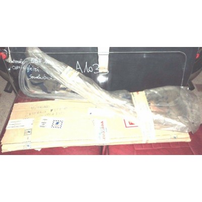 A1033 - VETRO SCORREVOLE F55 SCUOLABUS - COPPIA VETRI + GUARNIZIONI