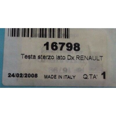 A1143 - TESTINA DESTRA DX RENAULT TWINGO VEMA 16798-0