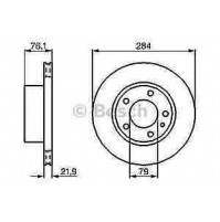 A231A - BRECO BS7871 - COPPIA DISCHI FRENO ANTERIORI BMW 524 TD TDS VENTILATI