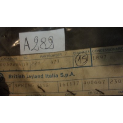 A282 XX - 22H477 MG MGB ANELLO CAMBIO MOLLA SERBATOIO-0