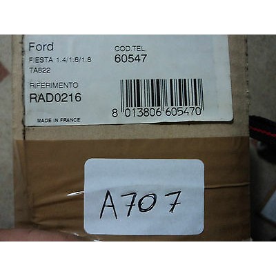 A707 - RADIATORE ACQUA RAD 0216 TA 822 730484 - FORD FIESTA 1.4 1.6 1.8 -0