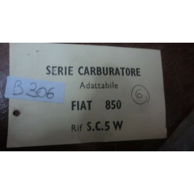 B299 -- SERIE GUARNIZIONI CARBURATORE FIAT 850 S.C.5W-0