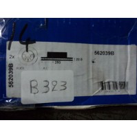 B323 - BENDIX 562039B - COPPIA DISCHI FRENO ANTERIORI AUDI A3 SKODA OCTAVIA 