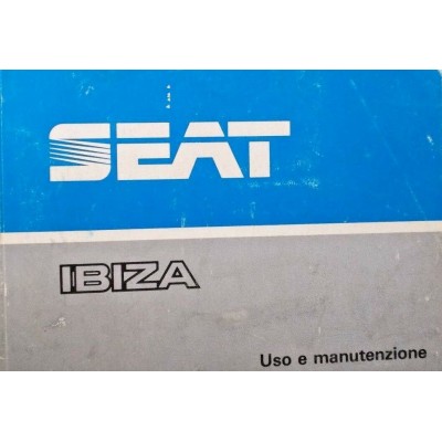 B406Z - LIBRETTO USO E MANUTENZIONE SEAT IBIZA