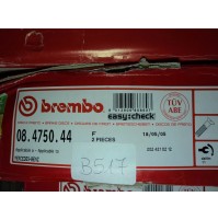 B517A - BREMBO 08.4750.44 COPPIA DISCHI FRENO ANTERIORI MERCEDES 2024210212 W202