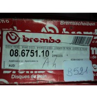 B521 - BREMBO 08.6751.10 COPPIA DISCHI FRENO ANTERIORI AUDI A4 8D0615301A