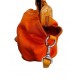 BORSA Grande DONNA TOSCA BLU Bag Fiocco Orange Tessuto E Pelle Di Bovino 