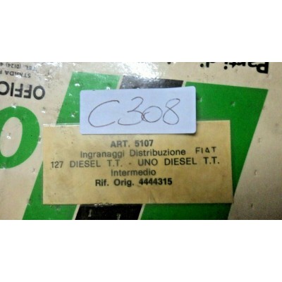 C308 -- 4444315 INGRANAGGIO DISTRIBUZIONE FIAT UNO-PANDA-FIORINO-86/91 ORIGINALE-0