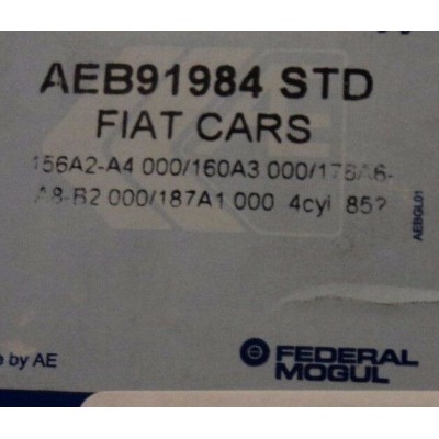 C368 - KIT SERIE BRONZINE AEB91984 STD FIAT 156A2-A4000/160A3000/176A6-A8-B2-0