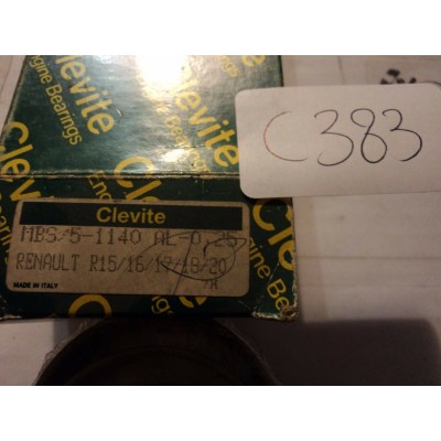 C383 - KIT SERIE BRONZINE CLEVITE MBS/5 1140 AL 0.25 RENAULT 15 16 17 18 20-0