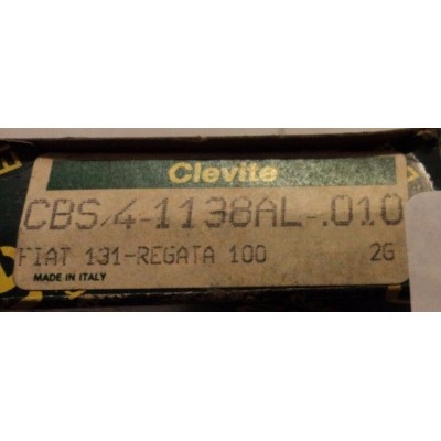 C397 - KIT SERIE BRONZINE CLEVITE CBS 4 1138 AL 0.10 FIAT 131 REGATA 100-0