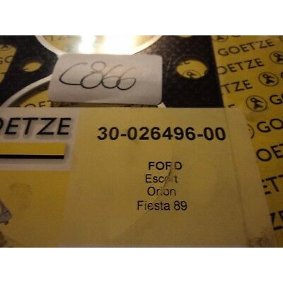 C866 - 30-026496-00 GOETZE GUARNIZIONE TESTATA TESTA FORD ESCORT ORION FIESTA 89-0