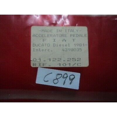 C899 - CAvo pedale ACCELERATORE FIAT DUCATO DIESEL 1981 - 4398035-0