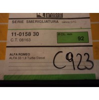 C923 - RHIAG 11-0158-30 - GUARNIZIONI SMERIGLIO ALFA 33 1.8 TD  Ø92mm