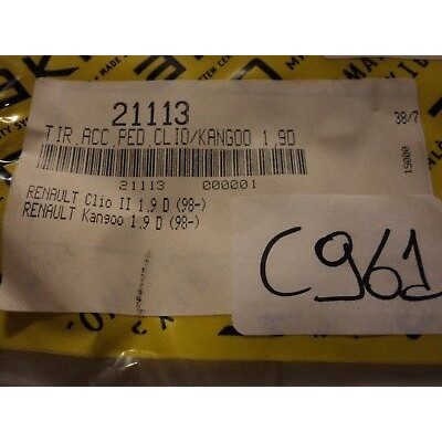 C961 - 21113 MALO - TIRANTE CAVO PEDALE ACCELERATORE RENAULT CLIO KANGOO 1.9 D -0