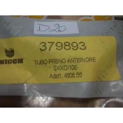 D20 - TUBO FRENO ANTERIORE PEUGEOT 106 CITROEN SAXO 4806.55-0