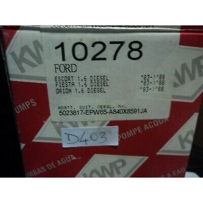 D403 - POMPA ACQUA WATER PUMP - 10278 FORD ESCORT ORION FIESTA 1.6 D DIESEL-0