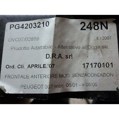 D408 - OSSATURA FRONTALE RADIATORE CONVOGLIATORE PEUGEOT 307-0