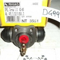 D499 - RHIAG NT3551 - 03.3217-3501.3 - CILINDRETTO FRENI - OPEL CORSA 1.0 82 85 