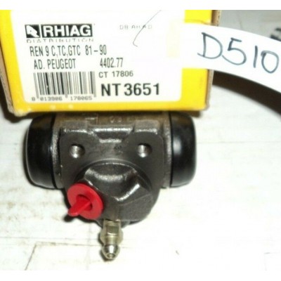 D510 - RHIAG NT3651 - 4402.77 - CILINDRETTO FRENI - PEUGEOT 9 C TC GTC