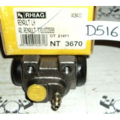 D516 - RHIAG NT3670 - 7701033599 - CILINDRETTO FRENI - RENAULT 