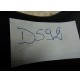 D592 - BRACCIOLO PORTA PORTIERA MERCEDES W126 CLASSE S POSTERIORE 
