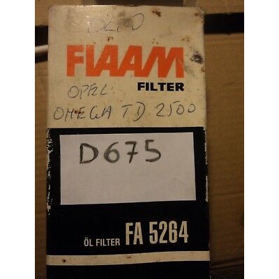D675 - FILTRO ARIA AIR FILTER OPEL OMEGA TD 2500 2.5 FA5264-0