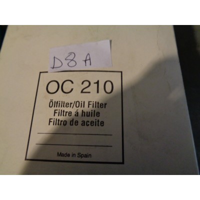 D8A XX - FILTRO OLIO OIL FILTER OC210 IVECO 190-38 220-38 240-38 320-45-0