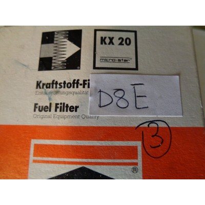 D8E XX - FILTRO CARBURANTE FUEL FILTER KX20-0