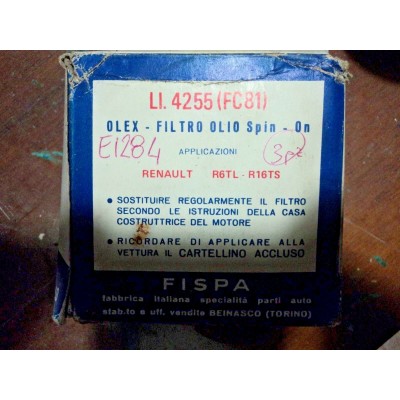 E1284 - FILTRO OLIO - FILTER OIL - RENAULT 6TL TS LI4255-0