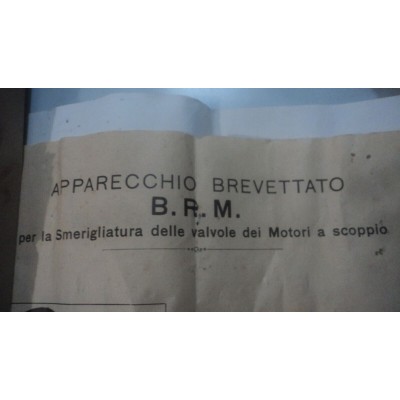 E1373 XX - APPARECCHIO BREVETTATO B.R.M. SMERIGLIATURA MOTORI A SCOPPIO ANNI 30-2