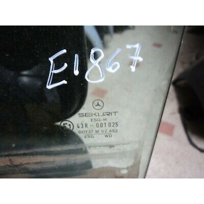 E1867 - VETRO SCENDENTE ORIGINALE MERCEDES 43R-00125 DOT27 M 52 A52-0