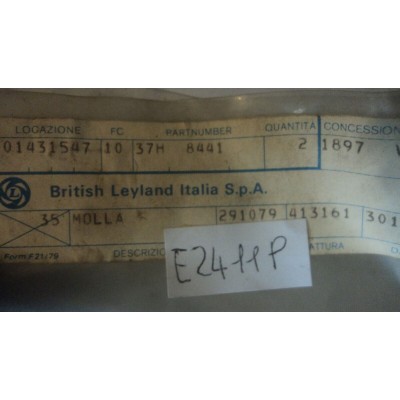 E2411P XX - COPPIA MOLLE REVISIONE GANASCE REGISTRO 37H8441 ORIGINALI BRITISH-0