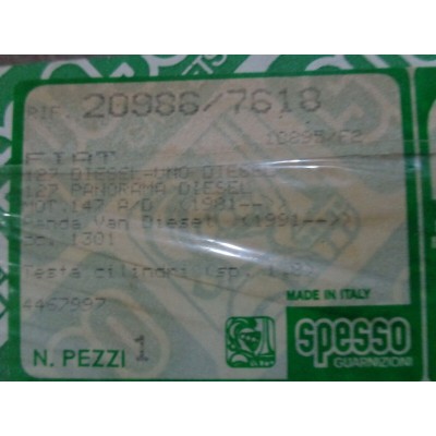 E3091 - GUARNIZIONE TESTA TESTATA FIAT 127 DIESEL PANDA UNO 4467997-0