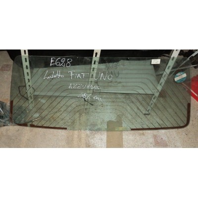 E628 - VETRO LUNOTTO RERA GLASS - FIAT UNO - 48,6cm AZZURRATO