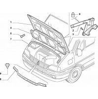 E77 - 10 PEZZI 1346684080 - TAPPO TAPPINO TAMPONE CERNIERA COFANO FIAT DUCATO 01