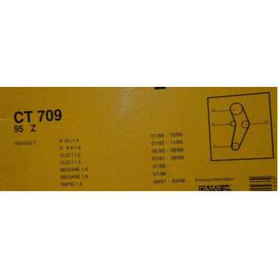 E774F - CINGHIA DISTRIBUZIONE CT709 95 DENTI RENAULT 19 9 CLIO MEGANE 1.4 1.6