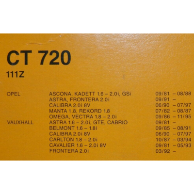 E774M - CINGHIA DISTRIBUZIONE CT720 111 DENTI OPEL ASCONA KADETT CALIBRA 2.0 1.8-0