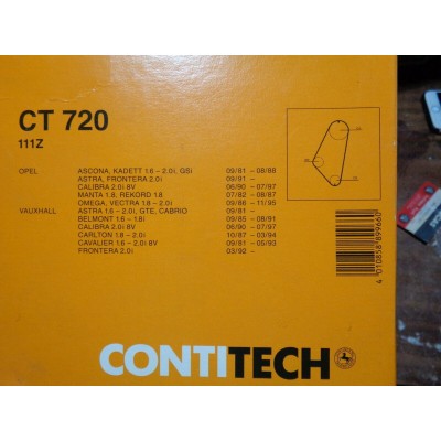 E774M - CINGHIA DISTRIBUZIONE CT720 111 DENTI OPEL ASCONA KADETT CALIBRA 2.0 1.8