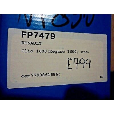 E799 - WATER PUMP - POMPA ACQUA - FP7479 - 7700861686 - RENAULT CLIO MEGANE 1.6-0