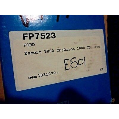 E801 - WATER PUMP - POMPA ACQUA - FP7523 - 1031279 - FORD ORION ESCORT 1.8 TD-0