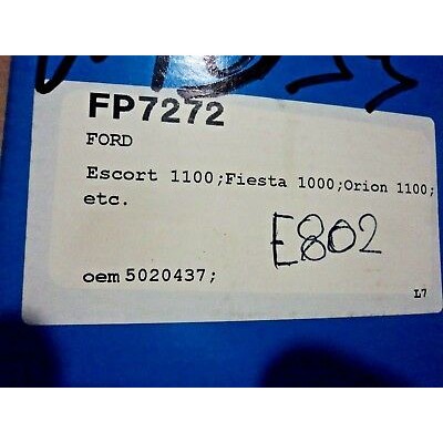 E802 - WATER PUMP - POMPA ACQUA - FP7272 - 5020437 - ESCORT FIESTA ORION 1.1-0