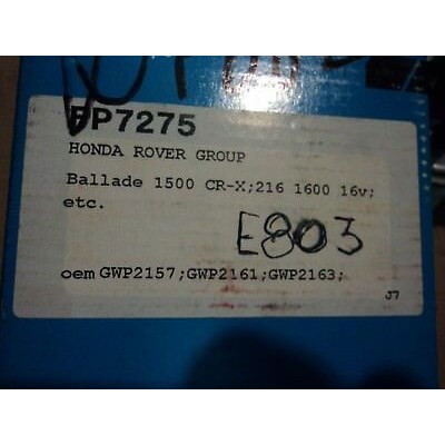 E803 - WATER PUMP - POMPA ACQUA - FP7275 - GWP2157 - HONDA CR X 216  ROVER-0