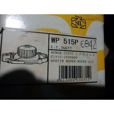 E842 - POMPA ACQUA - PUMP WATER - W515P HONDA CIVIC 1.2 1.3 1.5 ROVER 213-0