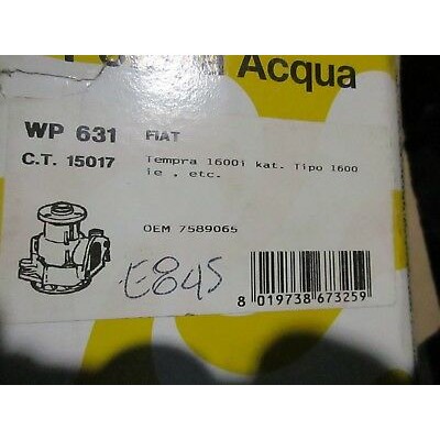 E845 - WP631 POMPA ACQUA - WATER PUMP - FIAT TIPO TEMPRA 1600 1800 GT - 7589065-0