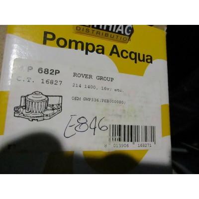 E846 - WP682P POMPA ACQUA WATER PUMP  ROVER 214 1400 GWP336-0