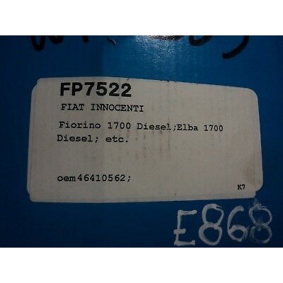 E868 - POMPA ACQUA  PUMP WATER  FP7522 FIAT INNOCENTI  FIORINO DIESEL D 1.7 ELBA-0