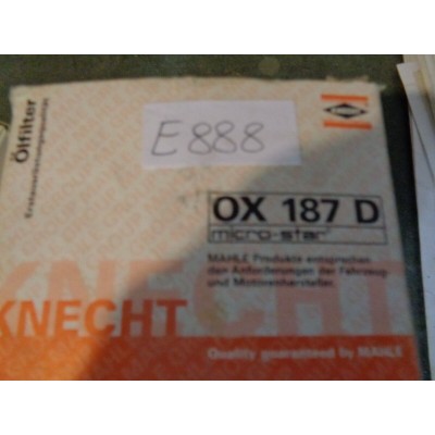E888 XX - OX187D FILTRO OLIO OIL FILTER BMW 3 Z4 E36 E46 E85 E86-1